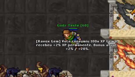 Buff Gems (bônus exp/loot)